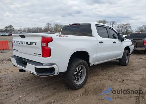 2021 Chevrolet Silverado 1500 4Wd Short Bed Custom из США, поврежденный, VIN 3GCUYBEF1MG349169
